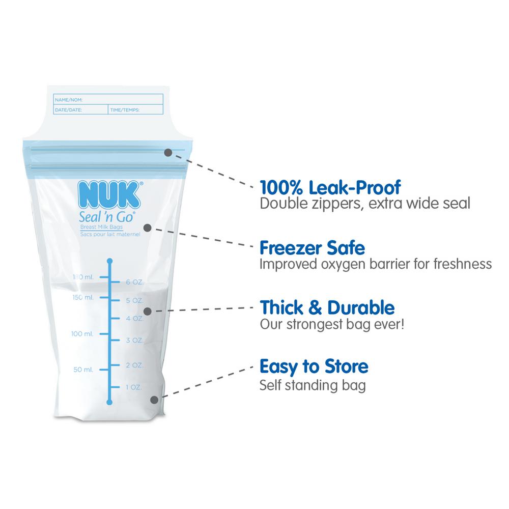 NUK® Simply Natural™ Seal n’ Go® Breast Milk Bags Product Image 3 of 3