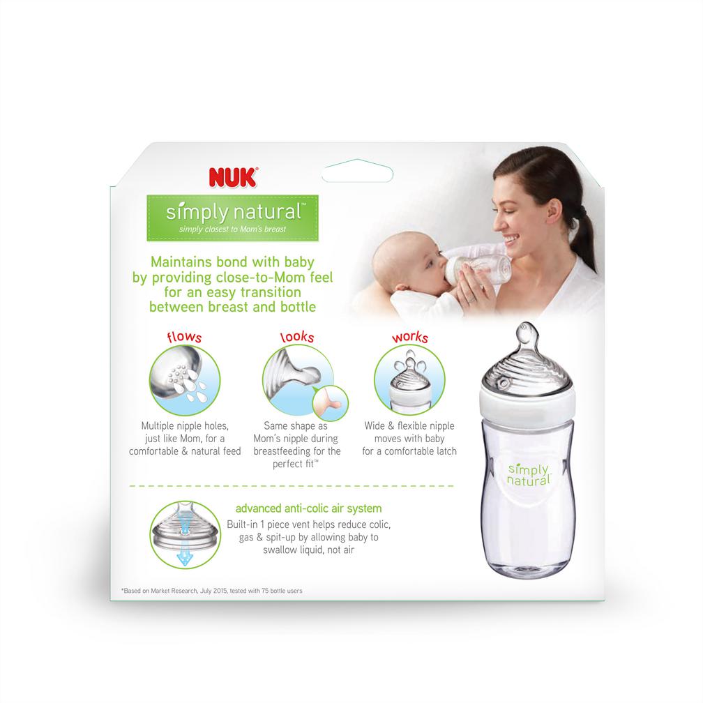 NUK® Simply Natural™  Bottle 9oz Product Image 4 of 12