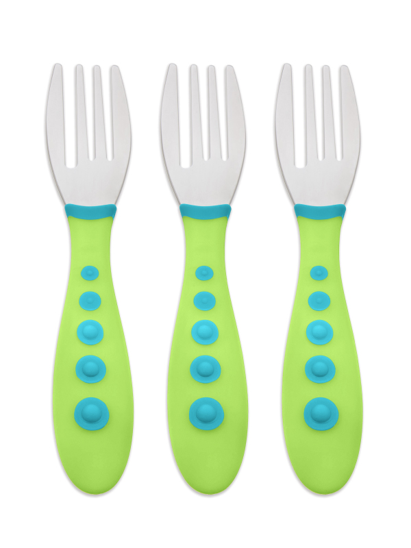 First Essentials™ by NUK® Kiddy Cutlery Forks, 3PK, Stainless Steel Product Image 1 of 3